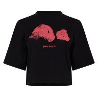 дамска,тениска,дамски,топове,palm,angels,women,s,kil,bear,oversized,t,shirt,blk,pink