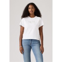 тениска,дамски,топове,levis,women's,graphic,classic,rhinestone,t,shirt,bright,white