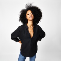 дамски,ризи,jack,wills,jack,southcote,v,neck,blouse,black