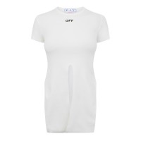тениска,дамски,топове,off,white,stamp,t,shirt,dress,white,black