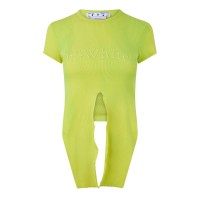 тениска,дамски,топове,off,white,laundry,t,shirt,yellow,fluo