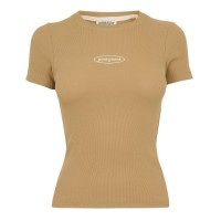 тениска,дамски,топове,guess,women's,slim,fit,t,shirt,travertine,sand