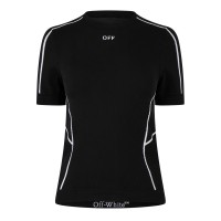 тениска,дамски,топове,off,white,women's,seamless,stretch,short,sleeve,slim,fit,t,shirt,black,1001