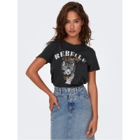 тениска,дамски,тениски,дамски,топове,only,lucy,short,sleeve,graphic,t,shirt,phantom