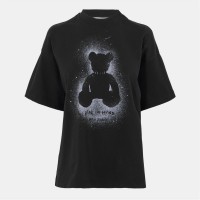тениска,дамски,топове,palm,angels,women's,oversized,t,shirt,black