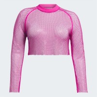 къса,блуза,дамски,топове,adidas,originals,long,sleeve,crop,top,pink