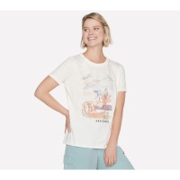 дамска,тениска,skechers,women,s,regular,fit,airbrush,t,shirt,white