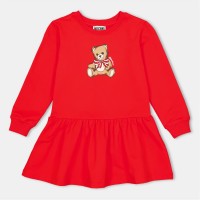 рокля,детски,3/4,панталони,moschino,kids,jumper,dress,poppy,red,50109