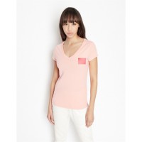 тениска,дамски,топове,armani,exchange,ax,vneck,tee,ld99,rose,shade