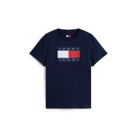 дамска,тениска,дамски,топове,tommy,jeans,women,s,tj,badge,rib,regular,fit,t,shirt,dark,night,navy