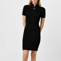 рокля,дамски,поли,и,рокли,michael,michael,kors,short,sleeve,tape,mini,dress,black,001