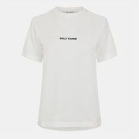 тениска,дамски,топове,daily,paper,short,sleeved,t,shirt,white