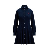 рокля,дамски,поли,и,рокли,polo,ralph,lauren,women's,cord,shirt,dress,navy