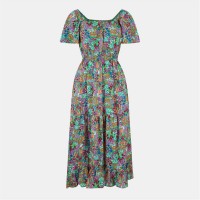 рокля,дамски,поли,и,рокли,ax,paris,multi,garden,print,frill,hem,midi,dress,multi