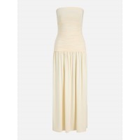 дамска,рокля,дамски,поли,и,рокли,jjxx,women,s,bandeau,slip,dress,alabaster,gleam
