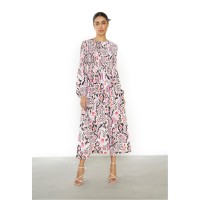 рокля,дамски,поли,и,рокли,glamorous,multi,abstract,long,sleeve,midi,dress,multi