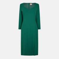 дамска,рокля,дамски,поли,и,рокли,boss,women,s,dihera1,wrap,dress,open,green