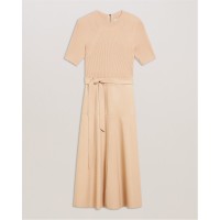 рокля,дамски,поли,и,рокли,ted,baker,ted,mock,midi,dress,ld54,camel