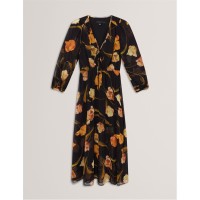 рокля,дамски,поли,и,рокли,ted,baker,ted,plain,midi,dress,ld54,black