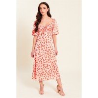 дамски,поли,и,рокли,influence,satin,midi,drs,ld99,pink