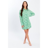 дамски,поли,и,рокли,influence,ls,mni,shrt,drs,ld99,green