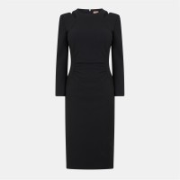 рокля,дамски,поли,и,рокли,boss,women's,dadeka,wrap,dress,black