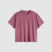дамска,тениска,дамски,топове,levis,women,s,vintage,short,sleeve,bright,white,t,shirt,crushed,berry