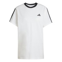дамска,тениска,дамски,горнища,размер+,adidas,essentials,3,stripe,t,shirt,womens,white,black