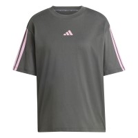 дамска,тениска,дамски,горнища,размер+,adidas,essentials,3,stripe,t,shirt,womens,carbon,pink