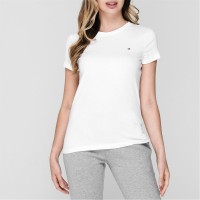 тениска,дамски,топове,tommy,hilfiger,heritage,crew,neck,t,shirt,classic,wht,100