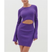 рокля,дамски,поли,и,рокли,pretty,lavish,women's,codey,cut,mini,dress,iris