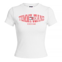 дамска,тениска,дамски,топове,tommy,jeans,women,s,t,shirt,ecru
