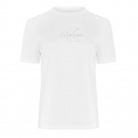 тениска,дамски,топове,calvin,klein,jeans,ckj,logo,t,shirt,ld63,glitter,white