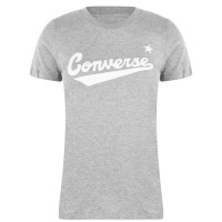 дамска,тениска,converse,nova,logo,t,shirt,ladies,grey,heather