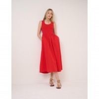 рокля,дамски,поли,и,рокли,nobodys,child,sleeveless,kinsley,midi,dress,red