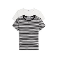 дамски,топове,tommy,jeans,tj,2pk,ess,rib,ss,ld63,ecru,black,strp