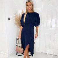 пола,дамски,поли,и,рокли,ax,paris,batwing,top,wrap,skirt,midi,dress,navy