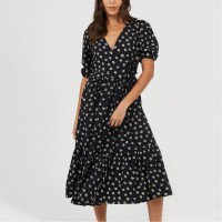 рокля,дамски,поли,и,рокли,дамски,облекла,размер,brave,soul,v,neck,dress,ld99,black,white