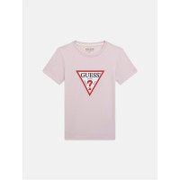 тениска,дамски,топове,guess,triangle,logo,t,shirt,smr,lilac,s40r
