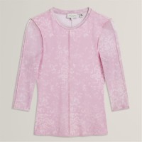 дамски,тениски,дамски,топове,дамски,горнища,размер+,дамски,облекла,размер,ted,baker,ted,mesh,print,top,ld63,pl,pink