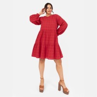 рокля,lovedrobe,lovedro,smock,dress,ld99,red