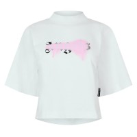 тениска,дамски,топове,palm,angels,palm,angels,tee,ld99,white,pink