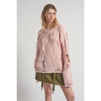 рокля,дамски,поли,и,рокли,the,ragged,priest,women's,disciple,cable,knit,long,maxi,dress,pink