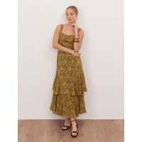 рокля,дамски,поли,и,рокли,anaya,with,love,recycled,golden,olive,floral,burnout,square,neck,tiered,midaxi,dress,golden,olive