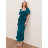 рокля,дамски,поли,и,рокли,lovedrobe,lovedrobe,teal,floral,burnout,square,neck,shirred,midaxi,dress,teal,green