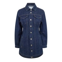 рокля,дамски,поли,и,рокли,good,american,women's,barrel,mini,dress,indigo