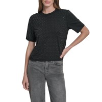 тениска,дамски,топове,dkny,dmt,t,shirt,ld64,black