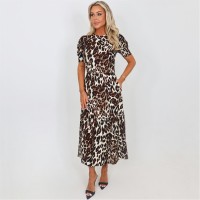 рокля,дамски,поли,и,рокли,ax,paris,brown,leopard,print,puff,sleeve,smock,midi,dress,brown