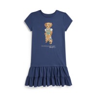 тениска,polo,ralph,lauren,kids,bear,t,shirt,dress,old,royal