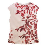 дамски,тениски,дамски,топове,ted,baker,women's,printed,drape,top,rosegold